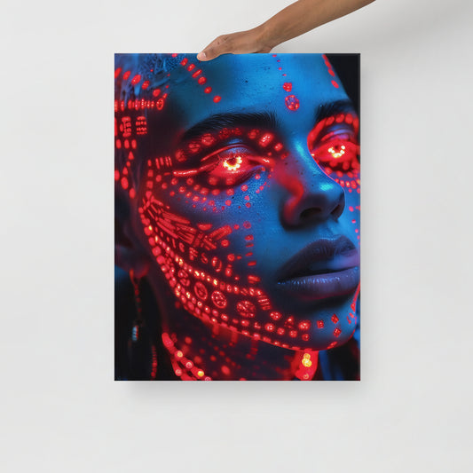 Mystic Matrix Girl Red I - Prints of Shishas